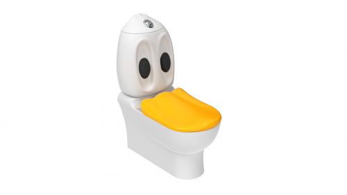 Чаша унитаза напольная Creavit DUCKY DC360-00CB00E-0000 цвет Белый