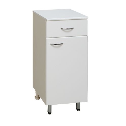 Шкаф-пенал RUNO ЭКОНОМ 00000000110 30х32х87 напольный цвет белый