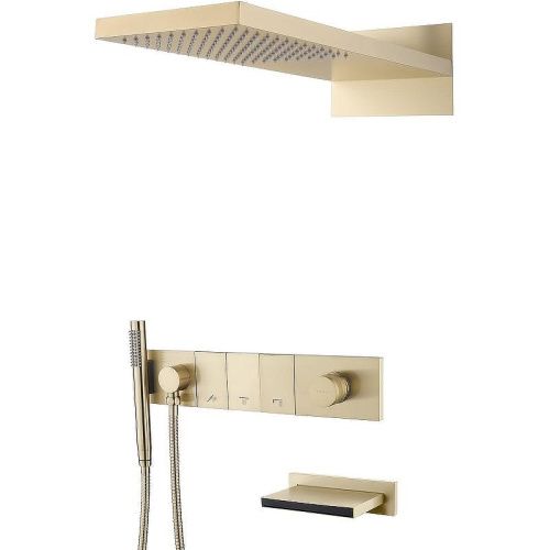 Душевая система Boheme Zodiac 132-2-G встраиваемая цвет золото