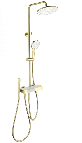 Душевая стойка Wonzon & Woghand Muse WW-B3580-BG настенная цвет золото