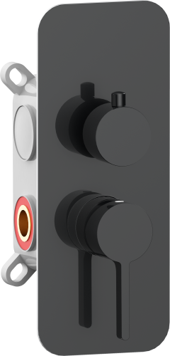 Смеситель AQG Urban Flow 01URF371GM встраиваемый оружейная сталь