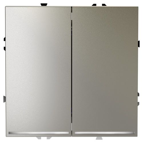 Проходной переключатель двухклавишный с подсветкой VOLTUM S70 VLS020404