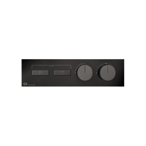 Смеситель для душа Gessi Hi-Fi 63012#706 встраиваемый в стену черный с термостатом (внешняя часть)