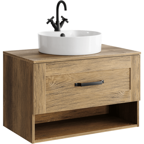 Тумба под раковину Aqwella Craft CRF0108DB 80x48x50 подвесная