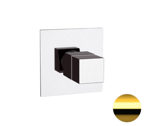 Смеситель для душа Remer Q-Elegance QT30DO встраиваемый в стену золото глянцевое с термостатом
