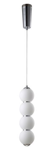 Светильник подвесной Crystal Lux Desi (Деси) DESI SP4 CHROME/WHITE