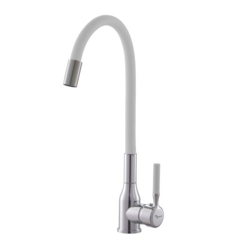 Смеситель для кухни Plstart PG54022B23 на мойку белый/хром