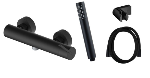 Смеситель AQG Urban 01URB324NG настенный черный матовый