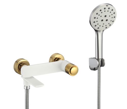 Смеситель для ванны и душа Savol S-601831WB настенный золото
