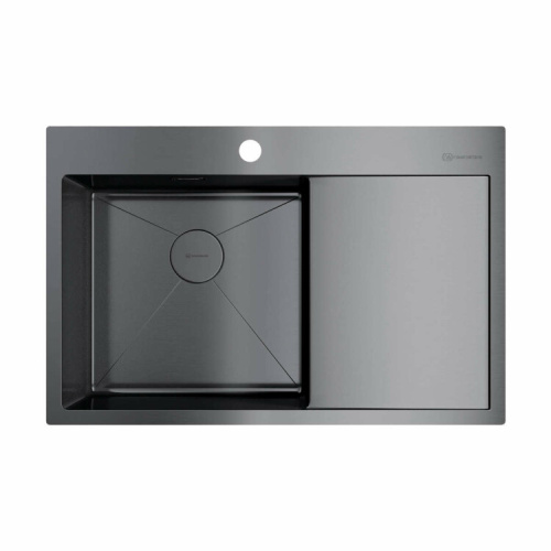 Кухонная мойка Omoikiri Akisame 4973099 78х51 цвет вороненая сталь