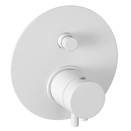 Смеситель для душа Remer Elegance NT09KBBO встраиваемый в стену белый с термостатом