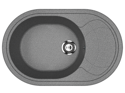 Кухонная мойка Ulgran Classic U-610-309 78х50 цвет темно-серый