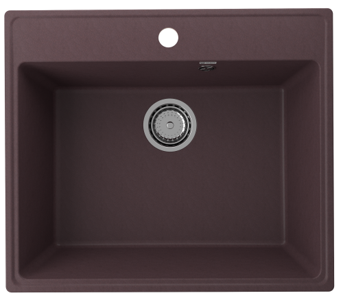 Кухонная мойка Ulgran Quartz Forte 580-06 58х50 цвет трюфель
