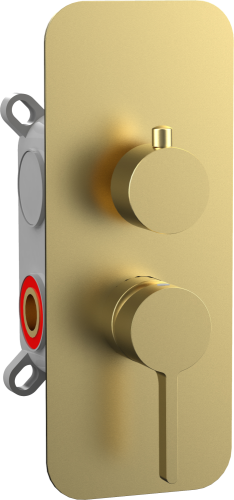 Смеситель AQG Urban Flow 01URF371OC встраиваемый золото матовое