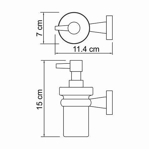 Дозатор для жидкого мыла WasserKRAFT 6599 - фото 4