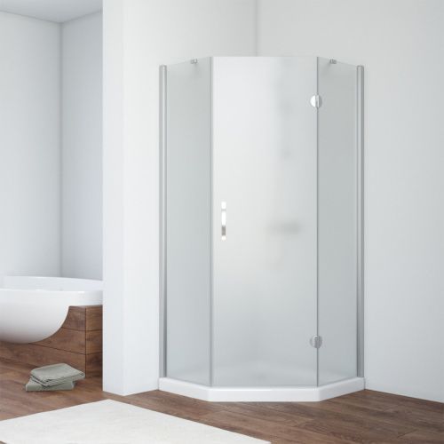 Душевой уголок Vegas-Glass AFA-Pen TUR+NOVO AFA-Pen TUR NOVO h1890 90 08 10 R 90х90 стекло матовое профиль хром без поддона