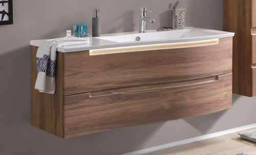 Тумба под раковину Puris Purefaction WUA36121SL(676/180) 120х52х51 подвесная цвет дуб чарлстон