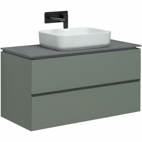 Тумба под раковину Allen Brau Infinity 1.21003.CGM 100х50 подвесная цвет зеленый