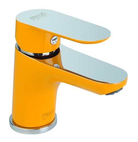 Смеситель Fiore 81YX8120 на раковину хром/желтый