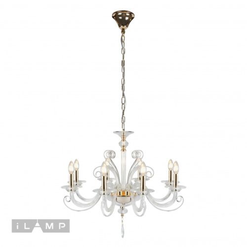 Люстра подвесная iLamp King (Кинг) P9372-8 GD