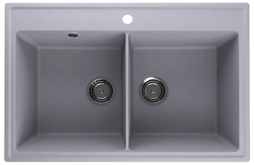Кухонная мойка Ulgran Quartz Ruma 780-05 78х51 цвет серый поверхность матовая