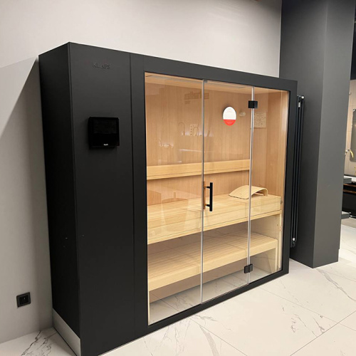 Сауна раздвижная Klafs S1 KLAFS L Black	232х160(60)х211 L с прозрачным стеклом, хемлок, Varius 6.0 кВт, чёрный матовый Сауна раздвижная Klafs S1 KLAFS L Black	232х160(60)х211 L с прозрачным стеклом, хемлок, Varius 6.0 кВт, чёрный матовый