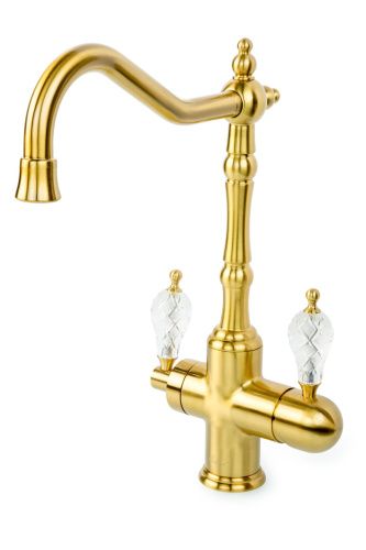 Смеситель для кухни Boheme Kitchen 111-CRST на мойку бронза