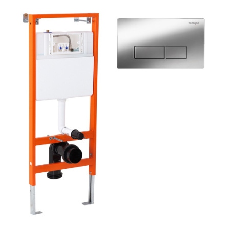 Инсталляция с кнопкой BelBagno  BB097SET.Q.CR