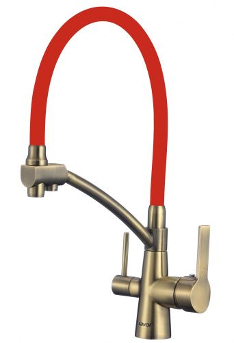 Смеситель для кухни Savol S-L1805C-03 на столешницу бронза