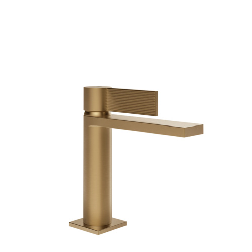 Смеситель Gessi Inverso Rigato 73502#726 на раковину бронза