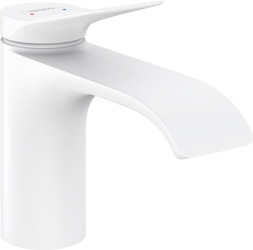 Смеситель Hansgrohe 75012700 на раковину/столешницу белый матовый без термостата