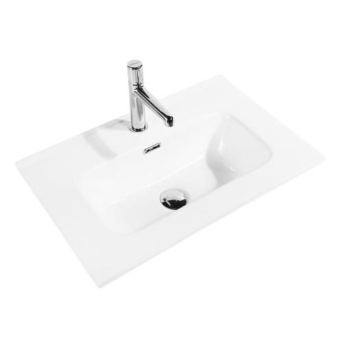Раковина керамическая BelBagno BB800/390ETL 81х39 накладная цвет белый