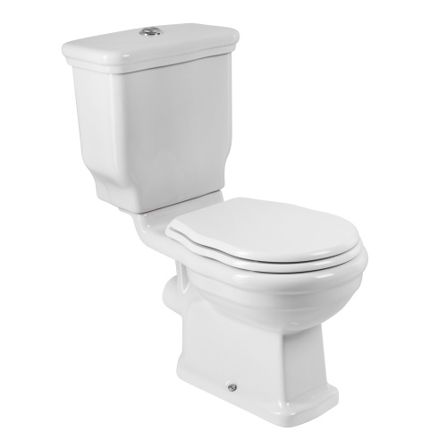 Унитаз напольный с бачком BelBagno BOHEME BB115CPR/BB115SC белый с сиденьем микролифт безободковый каскадный смыв