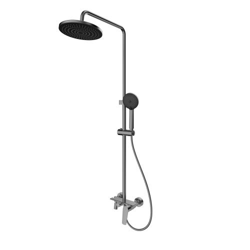 Душевая стойка Splenka S53.24.09 настенная цвет графит