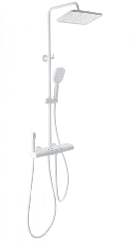 Душевая стойка Wonzon & Woghand Muse WW-B4129-MW настенная цвет белый