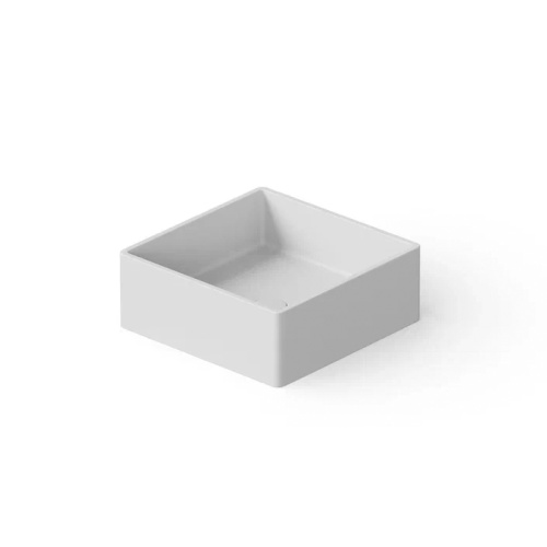 Раковина керамическая Dea Design Washbasins DD9008 400 18 40х40 накладная цвет белый без отверстий под смеситель
