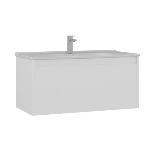 Тумба с раковиной Orka Likya 5002490 100х50х46 цвет белый матовый