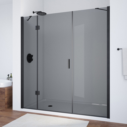 Душевая дверь Vegas-Glass AFP-F TUR+NOVO AFP-F NOVO 190 02М 07 L 190х189 стекло тонированное 6 мм