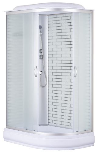 Душевая кабина Loranto CS-66120-20L FW 120 80х120 прямоугольная/асимметричная с крышей
