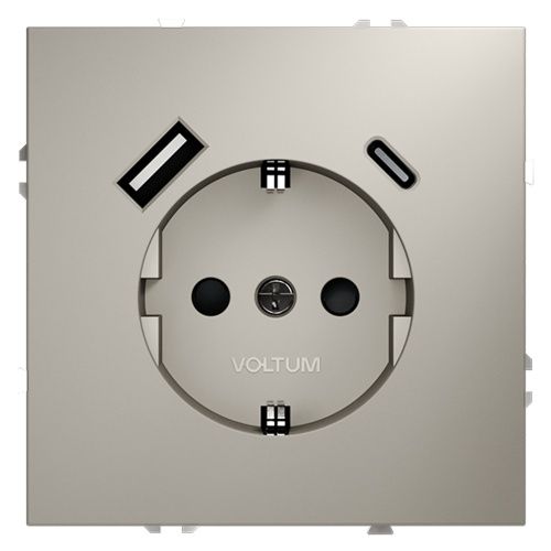 Розетка с USB, A+C VOLTUM S70 VLS040503