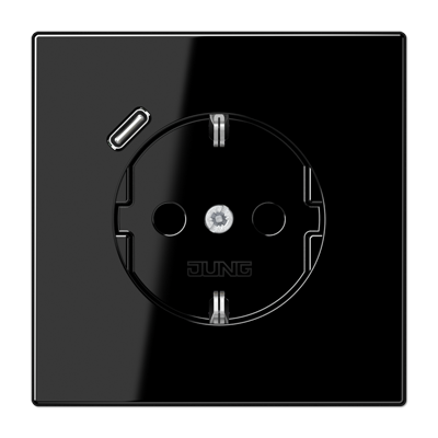 Розетка 2K+З USB Typ C Jung LS Design LS1520-18CSW
