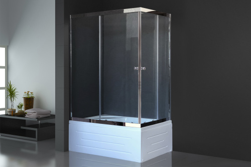 Душевой уголок Royal Bath BP RB8120BP-T-CH-L 120х80 стекло прозрачное профиль хром с поддоном