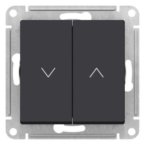 Выключатель 2-клавишный для жалюзи 2х сх.4 10А Systeme Electric AtlasDesign (АтласДесигн) ATN001019