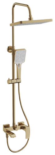 Душевая стойка BELZ B507 B24507-5 настенная цвет золото