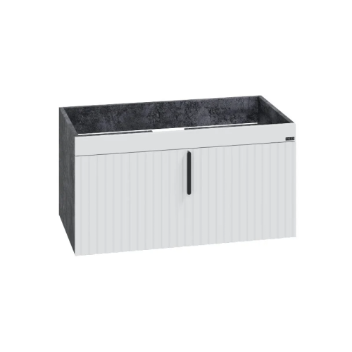 Тумба под раковину СанТа Юпитер 700358 78х44х37 подвесная цвет белый/темный