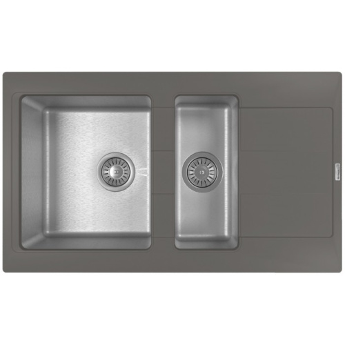 Кухонная мойка Florentina Комби 860 К 21.410.D0860.307 51х86 цвет серый шелк