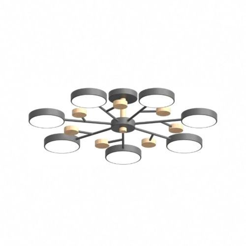 Люстра на штанге LED4U L3205-800 GR