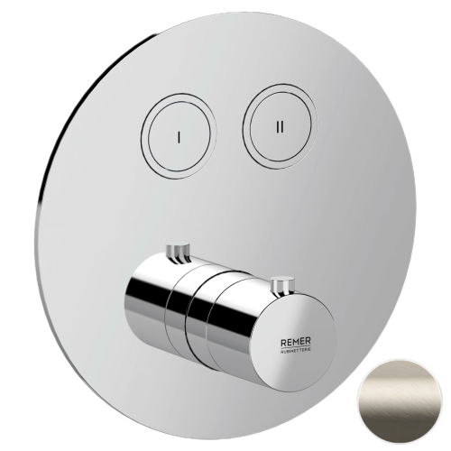 Смеситель для душа Remer X Style X99D2KBXV встраиваемый в стену нержавеющая сталь с термостатом