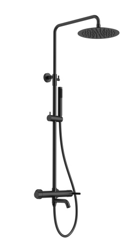 Душевая стойка AltroBagno Unione AltroBagnoUnione030209MB настенная цвет черный матовый