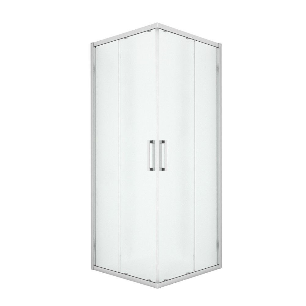 Душевой уголок New Trendy NEW PRAKTIC Chrome K-0466 90х90 стекло прозрачное профиль хром без поддона